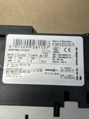 NEW Siemens 3RV1021-1CA10