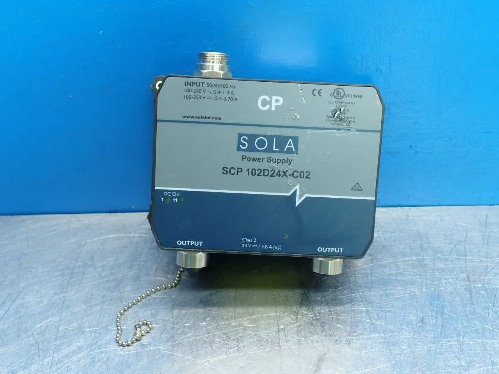 Used SOLA SCP102D24XC02 Power Supplies | HGR 24 #738821