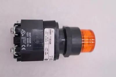 ALLEN BRADLEY 800H-PRB16A SER. F ILLUMINATED PUSH BUTTON AMBER NEW STOCK L-234-A