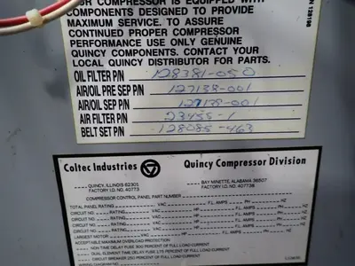 Used QUINCY OSB 25ANA32N Miscellaneous MRO Ohio US | HGR 24 #1089586