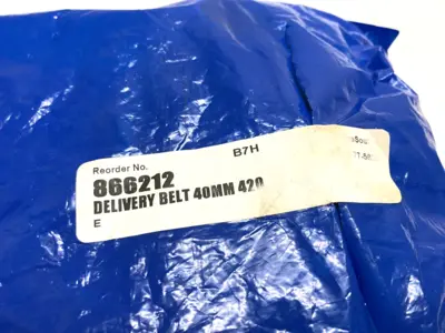 USED ULTRASOURCE ULTRA LABELER DELIVERY BELT 40MM 420