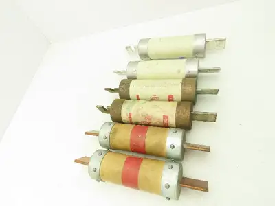 Dual Element Time Delay Fuse 400A 600VAC Class RK5 Various Mfr Lot of 6
