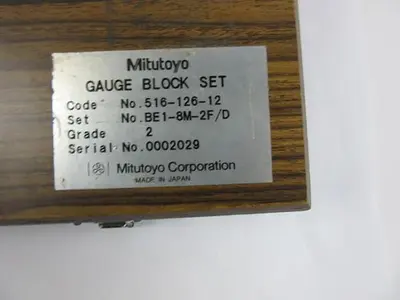 MITUTOYO BLOCKS