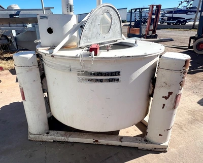 Tolhurst 48 x 24 Batch-O-Matic perforate basket centrifuge, 316L SS.