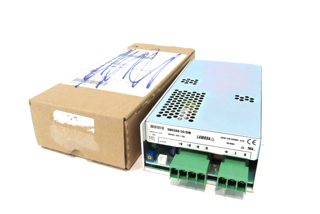 NEW LAMBDA SWS300-24/SIM POWER SUPPLY 100-240VAC 50/60HZ SWS30024SIM