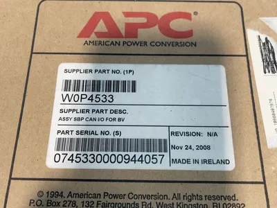 Used APC W0P4533 Printed Circuit Boards (PCB) Ohio US | HGR 24 #1175582