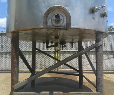 SPC9284  Tank 800 gallon vertical tank, Stainless Steel, convex