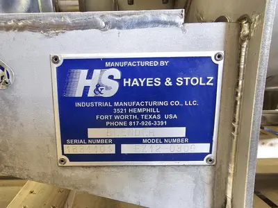 Used Hayes & Stolz Ribbon/Paddle Blender, 15 Cubic Feet