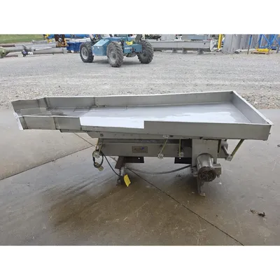 Used 46“ W X 93“ L X 6“ D Allen Fruit Co Vibrating Feeder Shaker Conveyor