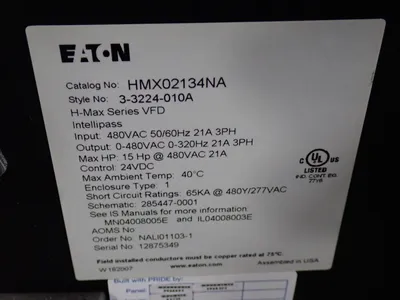 USED EATON HMX02134NA
