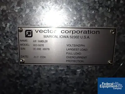 USED Vector 52" Vector Coating Pan, Model VHC-130 STL