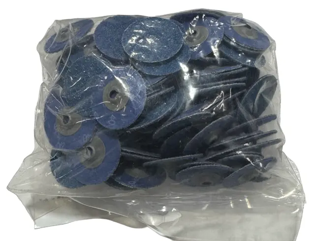 CGW 1-1/2" Turn-On Sanding Discs 40 Grit Zirconia AO Quick Change 100 Pack