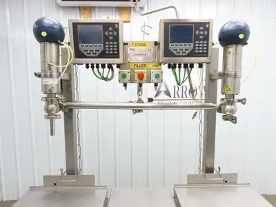 Chemtech Sanitary Dual Liquid Filling Weigh Station Scales 1" Tri-Clamp 115V