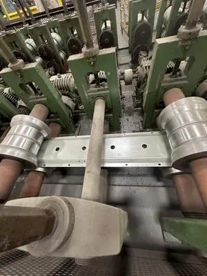 10 & 12 STAND X 2" BRADBURY SIDE BY SIDE U JOINT DRIVE ROLLFORMER: YOBRO #24947