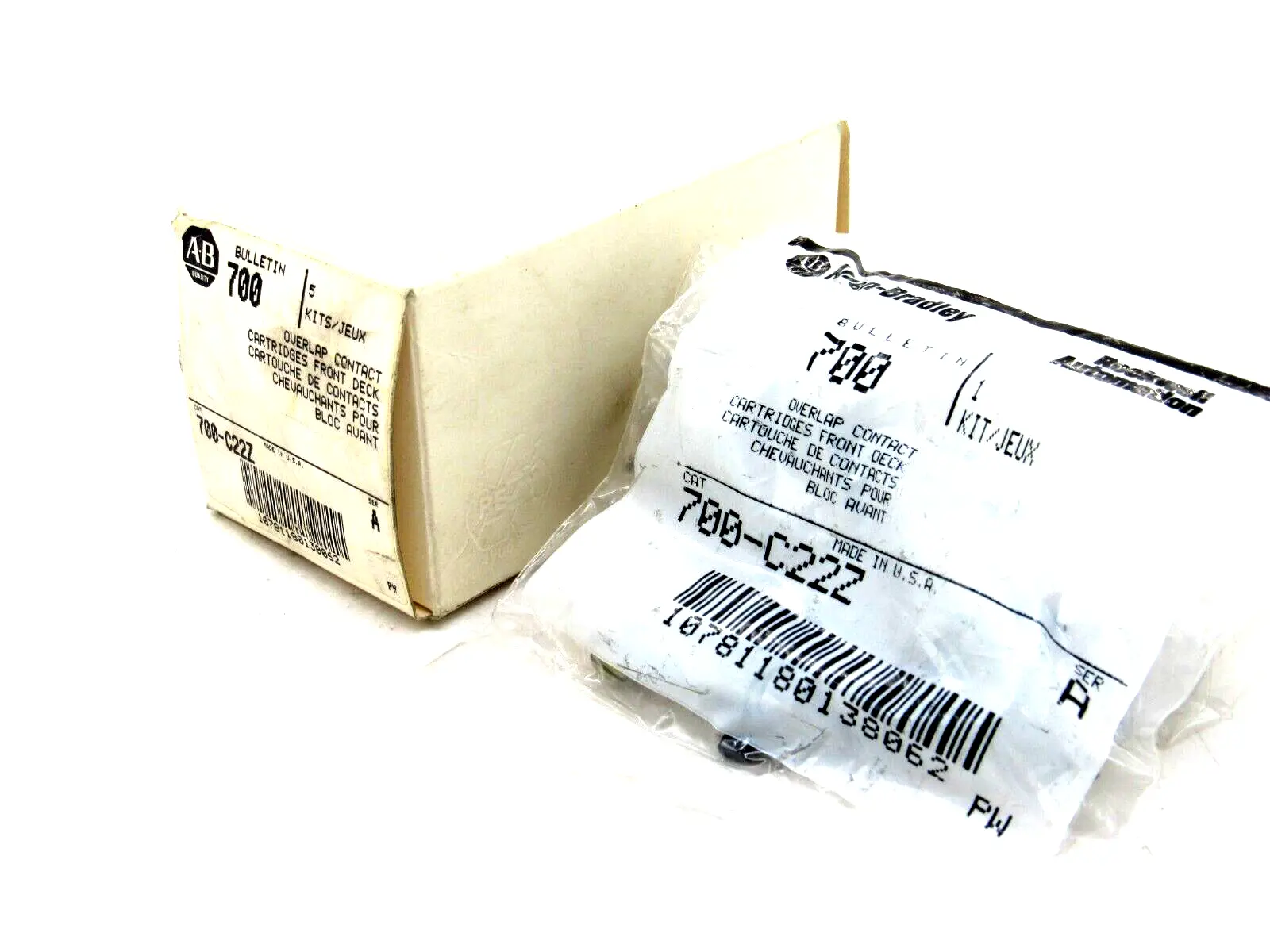 NEW 5 KITS ALLEN BRADLEY 700-C22Z CONTACT CARTRIDGE 700C22Z