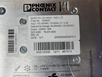 NEW PHOENIX CONTACT QUINT-PS-100-240AC/24DC/20