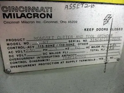 USED CINCINNATI MONOSET