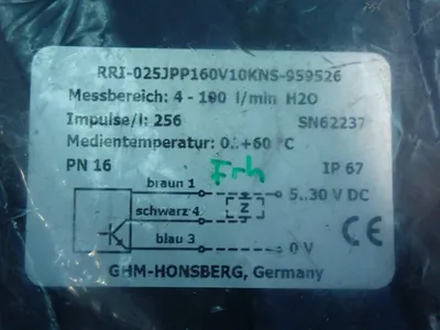 New | in-Stock HONSBERG RRI025JPP160V10KNS959526 Flowmeters Ohio US | HGR 24 #1085002