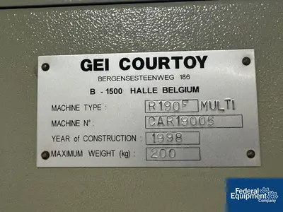 USED Courtoy GEI Courtoy Tablet Press, Model R190F/30
