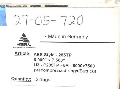 NEW AES SEAL U3-PT28TP-5R-6000X7500