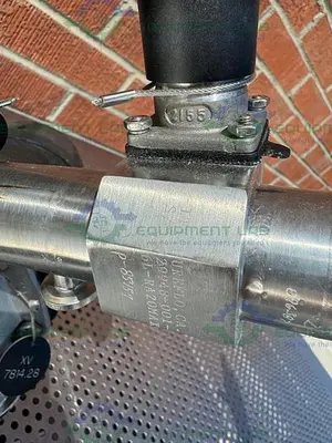 USED 4 ITT PURE-FLO STAINLESS STEEL DIAPHRAGM VALVES W/ 1.5" TO 1/2" SANITARY FITTING