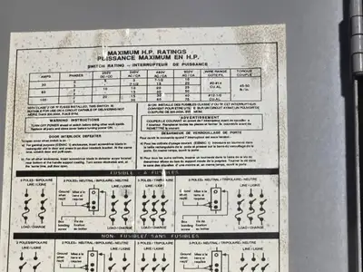 USED WESTINGHOUSE NHF361