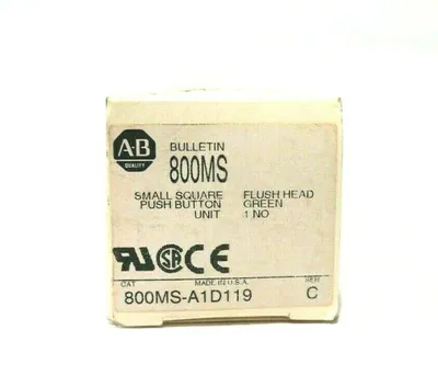 4 NEW ALLEN BRADLEY 800MS-A1D119 PUSH BUTTON UNIT SER.C 800MSA1D119