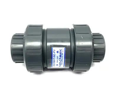 USED PLAST-O-MATIC NORMALLY CLOSED CHECK VALVE 1-1/2" CONNECTION