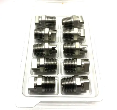 USED SPRAYING SYSTEMS VEEJET STAINLESS STEEL JET NOZZLE SPRAY TIP