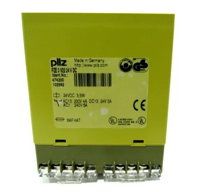 NEW PILZ PZE 3 V22 24 VDC SAFETY RELAY 474200 PZE3V2224VDC