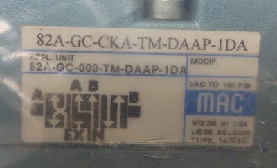 NEW Mac 82A-GC-CKA-TM-DAAP-1DA