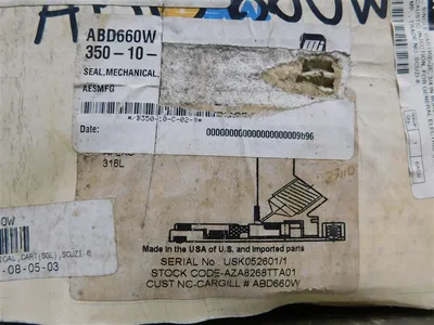AES Seal AZA8268TTA01/USK0B2601/1 Mechanical Cartridge Seal Used