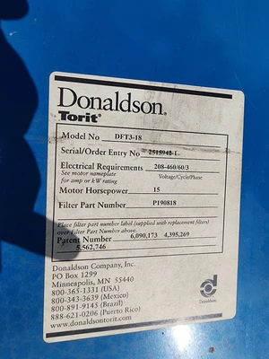 USED TORIT DFT3-18