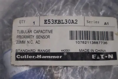 NEW EATON E53KBL30A2 SER A1 Tubular Capacitive Proximity Sensor 20mm STOCK H1299