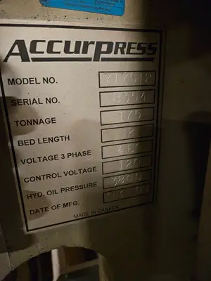 USED 2005 ACCURPRESS 717512