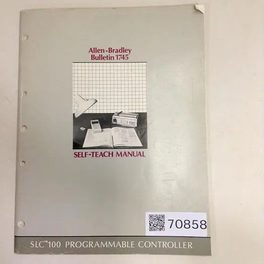 Used ALLEN BRADLEY 1745-800A Manuals Michigan US | Ideal Machinery #570526