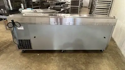 Used Continental Used 2023 93" Continental PA93N-D Pizza Prep Table w/ Refrigerated Base, 115v - STS Food Prep Tables Illinois US | Falcon Restaurant Supply #1373509