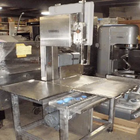 82-0067 Hobart 5801 Refurbished Meat Saw w Stainless Top