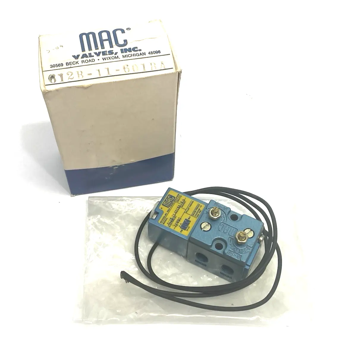 New | in-Stock MAC Valves Single Operator Solenoid Valve 12VDC, 8.5W Solenoid Valves Michigan US | Maverick Industrial Sales #1392550
