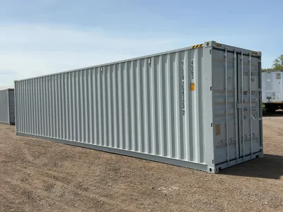 2026 40’L x 8’W x 9’ 6”T High Cube Shipping/Ground Container, swing doors on one end and four sets o...