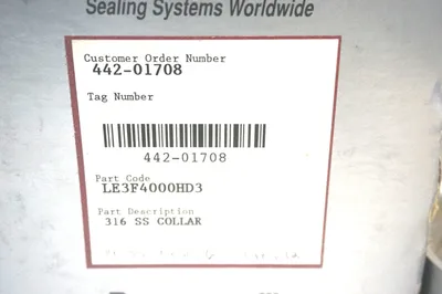 NEW DURAMETALLIC LE3F4000HD3 316 SS COLLAR
