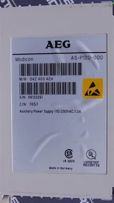 AEG Modicon AS-P120-000 Power Supply Module 042 403 424 Used