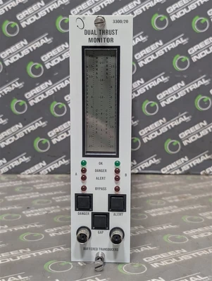 Bently Nevada 3300/20 Dual Thrust Monitor 3300/20-01-01-01-00-00 White Used
