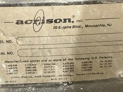 Used ACRISON 40380001 200BDF2 5N Chemical & Process Equipment Ohio US | HGR 24 #1404484