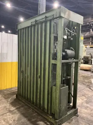 30" X 60" FOX VERTICAL HYDRAULIC CARDBOARD BALER: YOBRO #24940