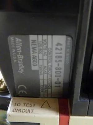 USED ALLEN BRADLEY 509-BOD SER B W38