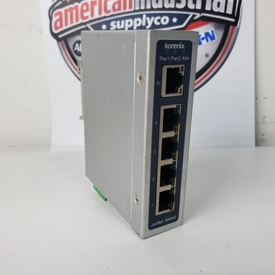 Used Korenix JETNET3005G PLC Ethernet Equipment California US | American Industrial Supply Co. #1377212