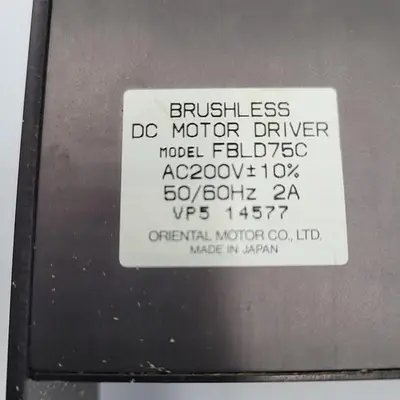USED VEXTA VEXTA BRUSHLESS DC MOTOR DRIVER FBL075C