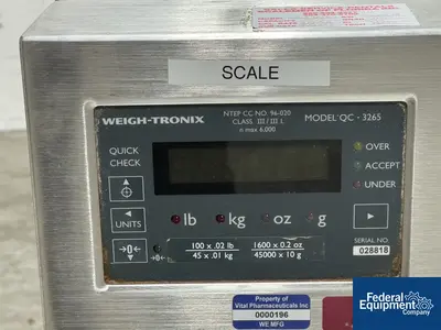 USED Avery Avery Weight-Tronix Scale, Model QC3265