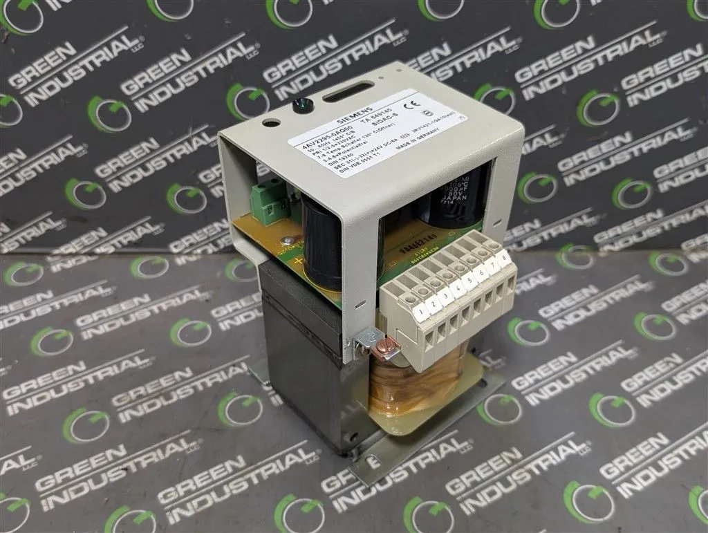 Siemens 4AV2295-0AQ00 SIDAC-S Industrial Control Transformer 24VDC 6A Used